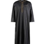 qamis-homme-manches-longues-brodé-noir-zein-02_baytik