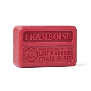 Savon français bio au lait d'âne - Framboise