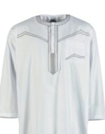 Zein - Qamis blanc brodé