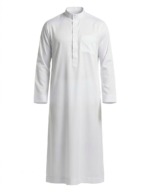 qamis-homme-manches-longues-blanc-col-zein-08_baytik Qamis classic - Zein