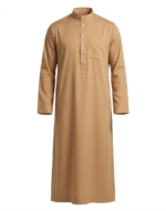 qamis-homme-manches-longues-camel-col-zein-01_baytik Qamis classic - Zein
