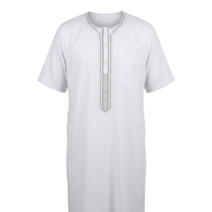 Qamis brodé (manches courtes) - Zein
