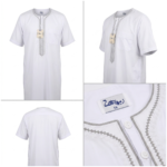 Qamis brodé (manches courtes) - Zein